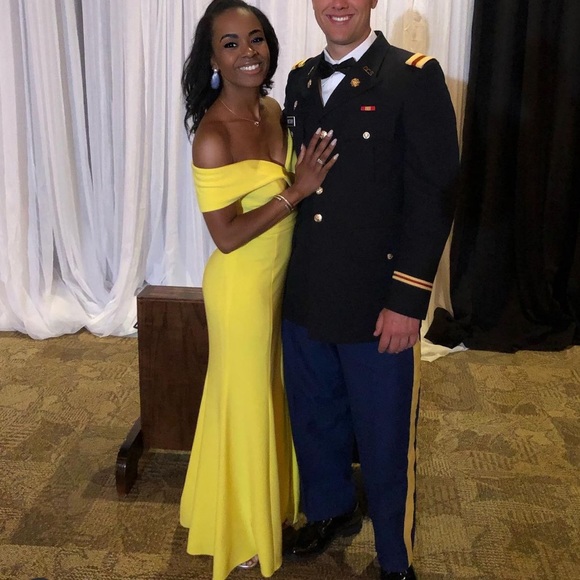 Yellow Xscape Gown - Picture 2 of 2